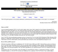 VN info over vereisten NGO-partnerschap